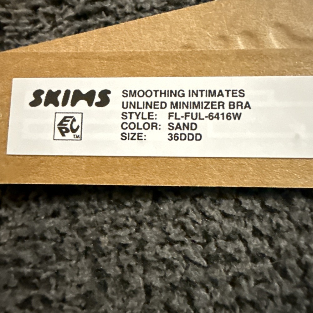 Skims Smoothing Intimates Unlined Minimizer Bra Sand 36DDD FL-FUL-6416W - Picture 5 of 5